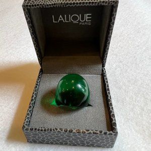 Lalique cabochon ring with original box